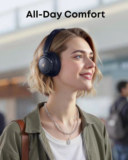 Навушники з активним шумозаглушенням Soundcore Life Q30 Bluetooth 5.0 гібридні 50 годин роботи - зображення 6