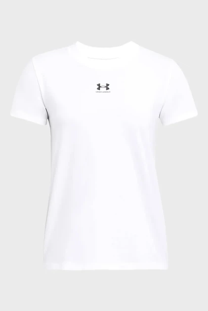Жіноча біла футболка Campus Core Under Armour M 1383648-100 - Фото 3 Жіноча біла футболка Campus Core Under Armour M 1383648-100 - изображение 3