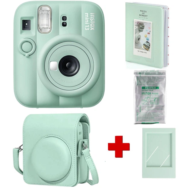 Набір камера Fujifilm Instax Mini 13 Lagoon Green, Фотопапір 10шт, Чохол, Фотоальбом 64 фото Зелений + в подарунок фоторамка (Подарункове пакування) - Фото 1 Набір камера Fujifilm Instax Mini 13 Lagoon Green, Фотопапір 10шт, Чохол, Фотоальбом 64 фото Зелений + в подарунок фоторамка (Подарункове пакування) - изображение 1