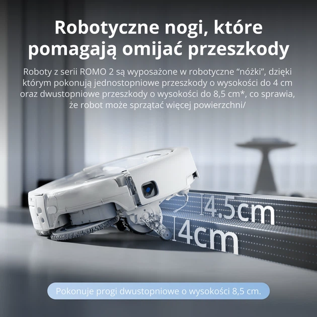 Robot sprzątający DJI Romo P2 Clean More Combo (CRR2P) - Zdjęcie 11 Robot sprzątający DJI Romo P2 Clean More Combo (CRR2P) - obraz 11