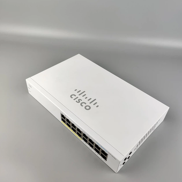 Комутатор Cisco Business CBS110-16PP / 16x Gigabit Ethernet / 8x PoE (64W) / 2x SFP / 1U / Серый (102246251) - Уценка - Фото 6 Комутатор Cisco Business CBS110-16PP / 16x Gigabit Ethernet / 8x PoE (64W) / 2x SFP / 1U / Серый (102246251) - Уценка - изображение 6