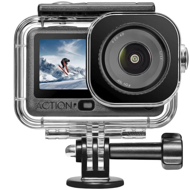 Водонепроницаемый чехол для DJI Osmo Action 6 Черный/прозрачный (102262326) - Уценка - Фото 4 Водонепроницаемый чехол для DJI Osmo Action 6 Черный/прозрачный (102262326) - Уценка - изображение 4