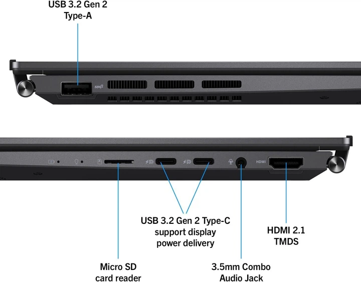 Ультрабук 14" ASUS Zenbook 14 (UM3402YA) Ryzen 5 7530U RAM 8GB SSD 512GB Windows 11 Алюмінієвий корпус (UKR) (102284624) - Уцінка - зображення 7