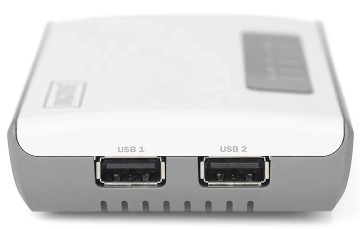 Многофункциональный Wi-Fi сетевой USB-сервер DIGITUS DN-13024 / Wi-Fi N300 / 2 x USB 2.0 / 1 x 100M LAN / Белая (102272180) - Уценка - изображение 4