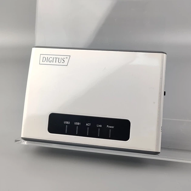 Многофункциональный Wi-Fi сетевой USB-сервер DIGITUS DN-13024 / Wi-Fi N300 / 2 x USB 2.0 / 1 x 100M LAN / Белая (102272180) - Уценка - изображение 7