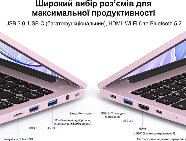 Ноутбук 15.6" NIMO YoungBook N151 Intel N100 RAM 16GB SSD 1TB Windows 11 (UKR) (102359287) - зображення 4