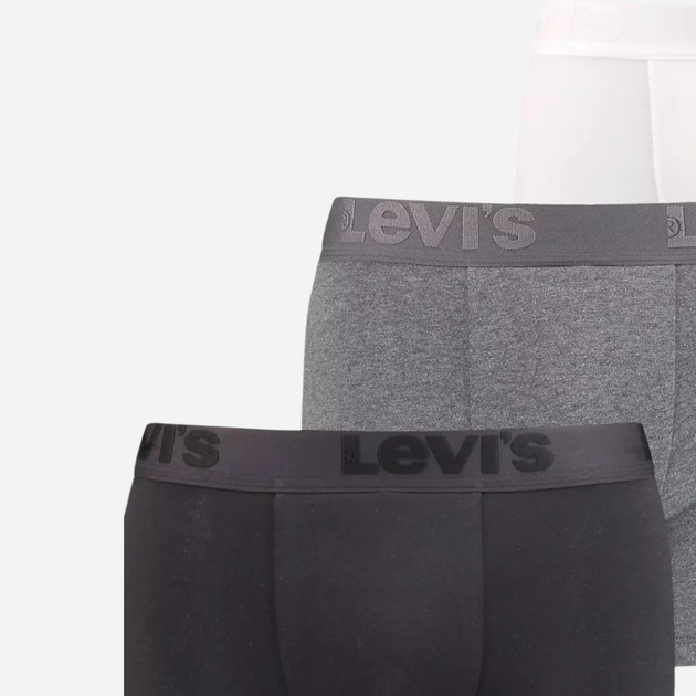 Набор трусов боксеров мужских хлопковых Levi`s 920772284 L 3 шт Разные цвета (1162171395) - изображение 3