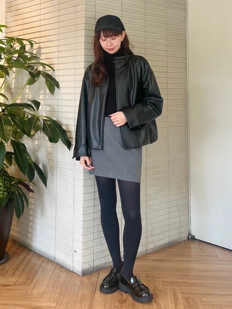 Куртка из искусственной кожи женская Uniqlo 490148469 M Черная (1159851802) - изображение 11