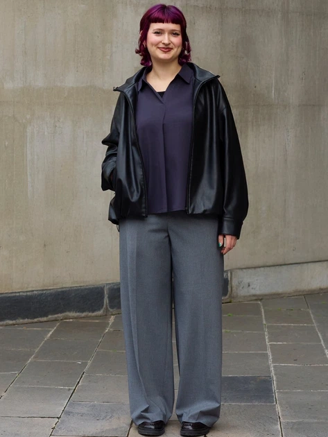 Куртка из искусственной кожи женская Uniqlo 490148469 M Черная (1159851802) - изображение 17