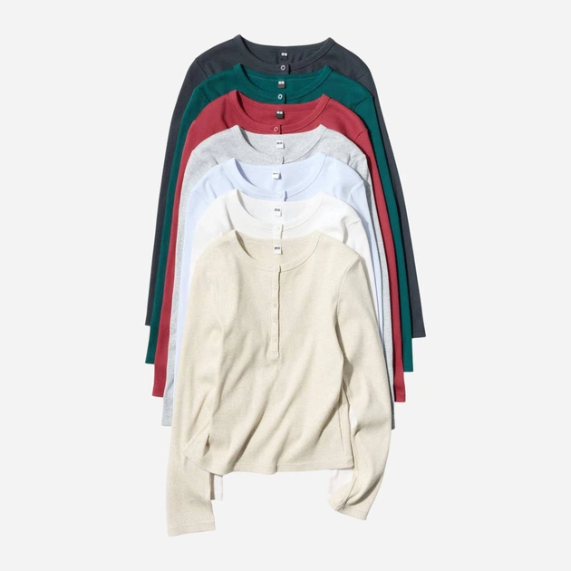 Лонгслив длинный женский Uniqlo 652251550 L Зеленый (1162016360) - изображение 2