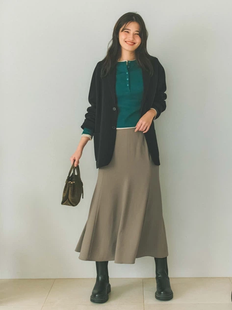 Лонгслив длинный женский Uniqlo 652251550 L Зеленый (1162016360) - изображение 8