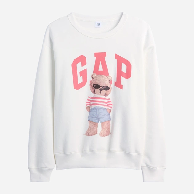 Свитшот на флисе женский GAP 816528978 S Молочный (1162031517) - изображение 5