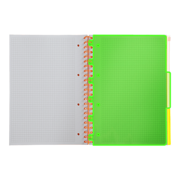 Книга канц. на спір. А4 120арк. # офс. BUROMAX NEON, пласт.обкл. з розділ. та перфорацією, помаранчева /BM.24349911-11/ - Фото 3 Книга канц. на спір. А4 120арк. # офс. BUROMAX NEON, пласт.обкл. з розділ. та перфорацією, помаранчева /BM.24349911-11/ - изображение 3