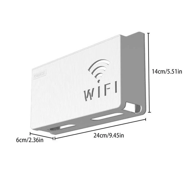 Вай Фай Поличка Тримач 24,5х14х6 см, Підставка для роутера WIFI пластикова COLNSE настінна, Біла - зображення 5