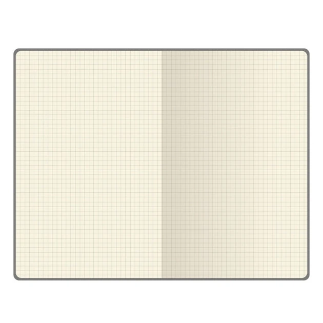 Деловая записная книжка Поліграфіст A5 "Star" Soft Touch 96 листов клеточка крем/блок искусственная кожа черный на резинке (138/2 0612L) - изображение 2