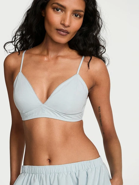 Бюстгальтер без косточек хлопковый Victoria's Secret 23551372 L Голубой (1162056621) - Фото 1 Бюстгальтер без косточек хлопковый Victoria's Secret 23551372 L Голубой (1162056621) - изображение 1