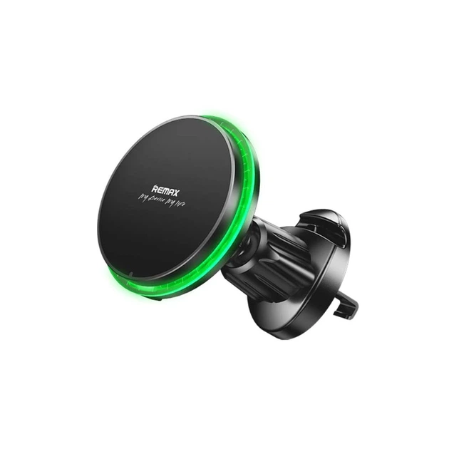 Автотримач для телефона з БЗП REMAX MagSafe Magnetic 15W Wireless Charging Car Mount RM-C01 Black - Фото 1 Автотримач для телефона з БЗП REMAX MagSafe Magnetic 15W Wireless Charging Car Mount RM-C01 Black - изображение 1