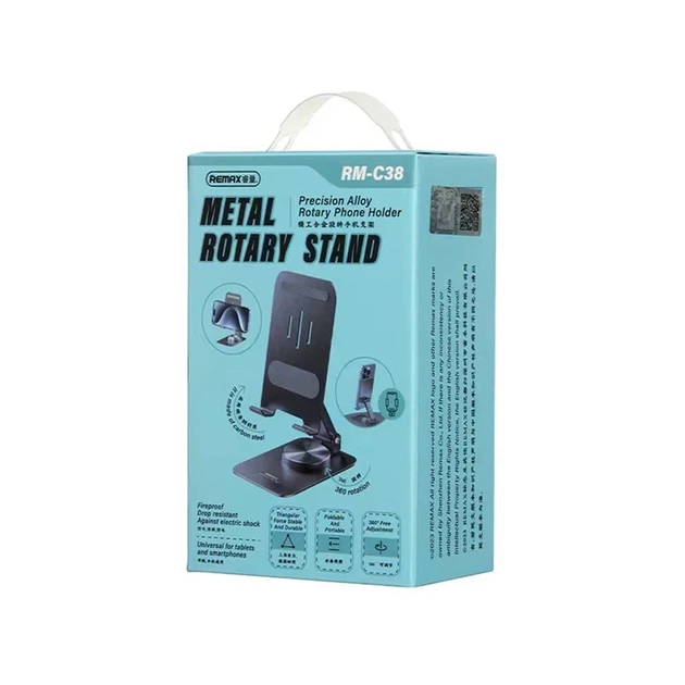 Тримач "REMAX Precision Alloy Rotary Phone Holder RM-C38" Green - Фото 2 Тримач "REMAX Precision Alloy Rotary Phone Holder RM-C38" Green - изображение 2