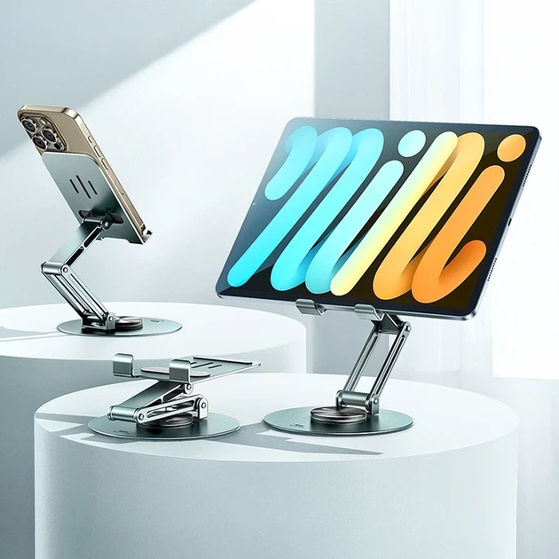 Тримач "REMAX Alloy Foldable Rotatable Phone&Tablet Universal Holder RM-C37" Green - Фото 3 Тримач "REMAX Alloy Foldable Rotatable Phone&Tablet Universal Holder RM-C37" Green - зображення 3