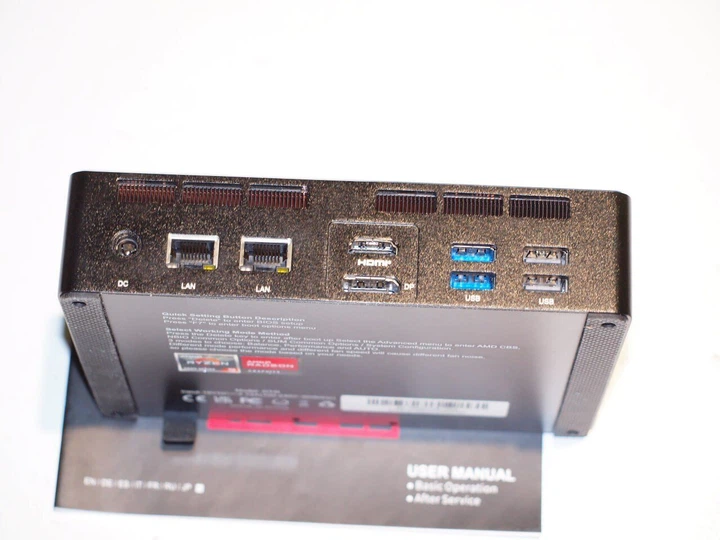 Неттоп Beelink GR9 USFF / AMD Ryzen 9 5900HX (8 (16) ядер по 3.3 - 4.6 GHz) / 16 GB DDR4 / 240 GB SSD / AMD RX Vega 8 / USB 3.1 / Wi-Fi / Bluetooth / Блок питания в комплекте б/у - изображение 7