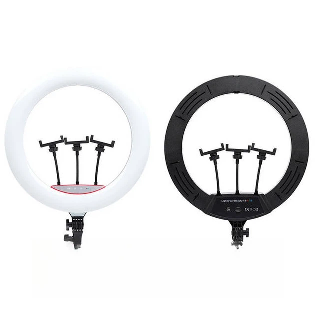 Студийная кольцевая LED-лампа Cat Design 45 см, розовая, 3 держателя, высокая стойка, пульт - Фото 7 Студийная кольцевая LED-лампа Cat Design 45 см, розовая, 3 держателя, высокая стойка, пульт - изображение 7