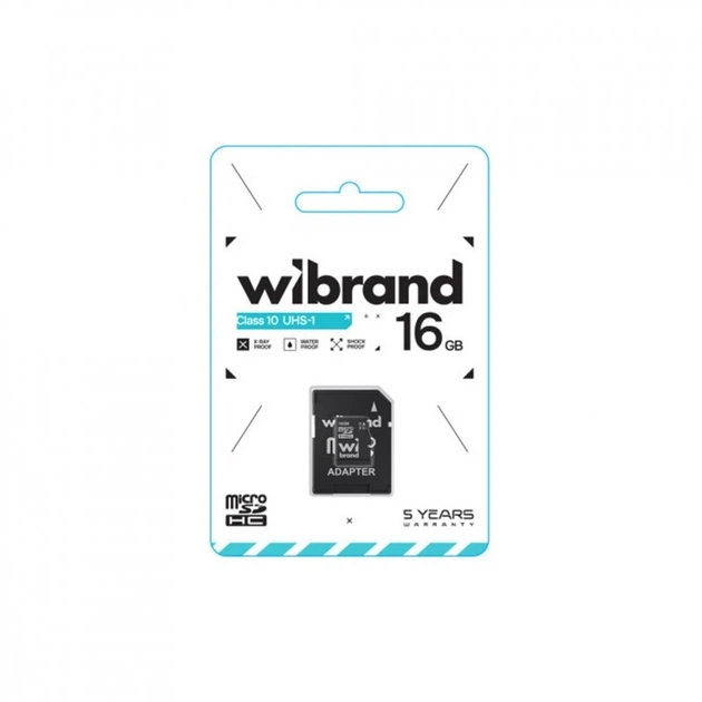 Карта памяти Wibrand microSD 16 ГБ Class 10 UHS-I (WICDHU1/16GB-A) - Фото 2 Карта памяти Wibrand microSD 16 ГБ Class 10 UHS-I (WICDHU1/16GB-A) - изображение 2