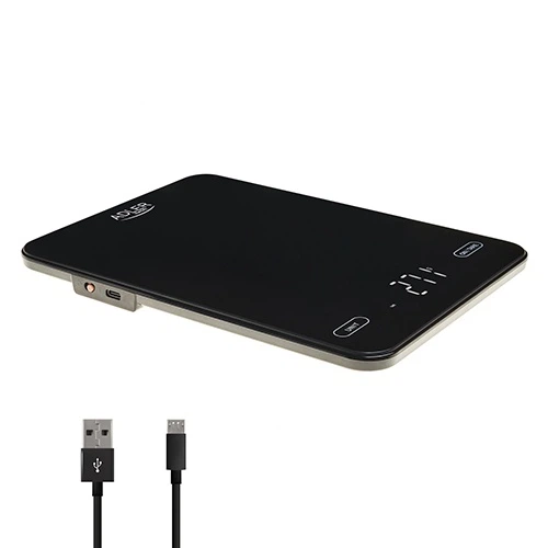 Кухонные весы Adler AD 3177 Black USB — до 10 кг с USB-C акумулятором - Фото 3 Кухонные весы Adler AD 3177 Black USB — до 10 кг с USB-C акумулятором - изображение 3