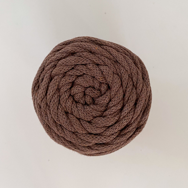 Шнур плетений YarnArt macrame cord 3 мм для макраме шоколад (3085769) - изображение 3