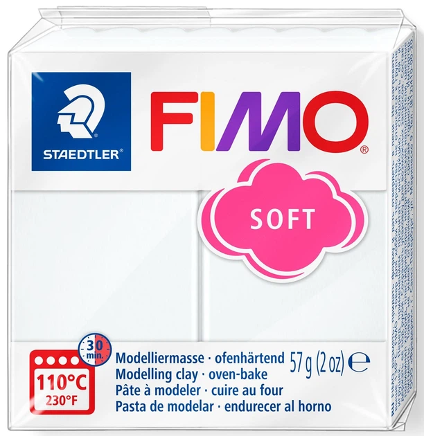 Маса для ліплення Fimo Soft Біла 57 г (8020-0) (4006608809393) - Фото 1 Маса для ліплення Fimo Soft Біла 57 г (8020-0) (4006608809393) - зображення 1