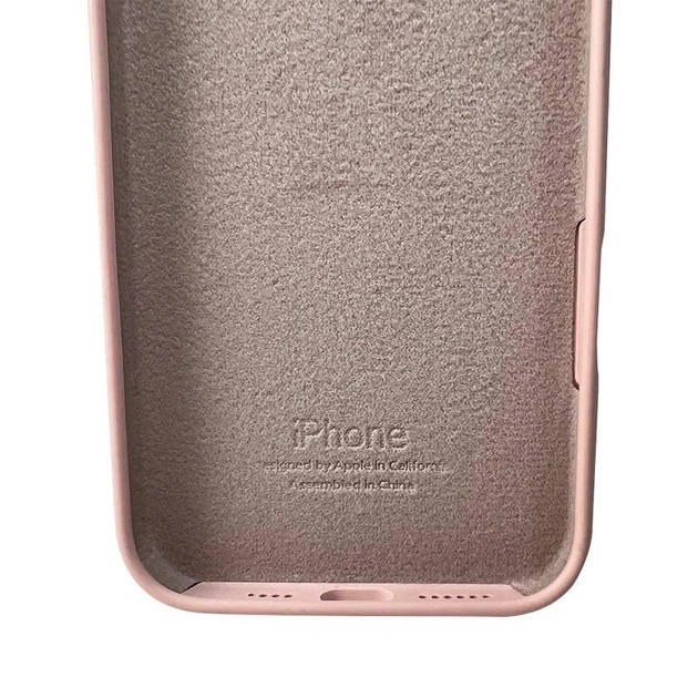 Чохол силіконовий Full Silicone Case for iPhone 15 Pro Pink Sand (з захистом камери) - изображение 3