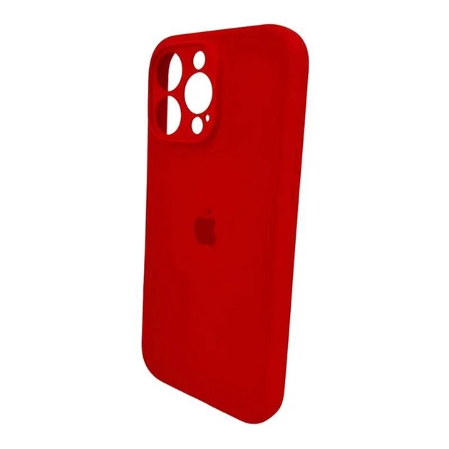 Чохол силіконовий Full Silicone Case for iPhone 16 Pro Red (з захистом камери) - Фото 3 Чохол силіконовий Full Silicone Case for iPhone 16 Pro Red (з захистом камери) - изображение 3