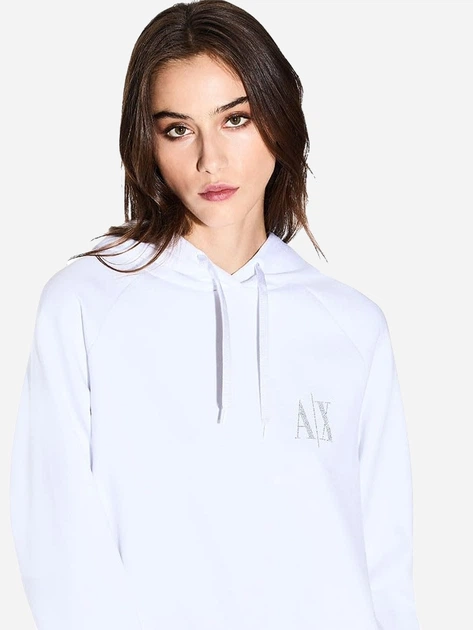 Худі жіноче Armani Exchange 431815453 XS Біле (1162095430) - Фото 3 Худі жіноче Armani Exchange 431815453 XS Біле (1162095430) - зображення 3