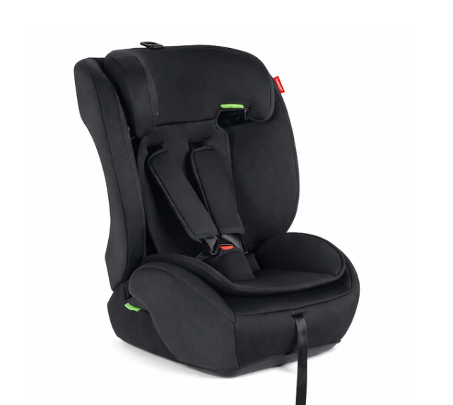 Автокрісло для дітей 76-150 см 9-36 кг автомобільне i-Size R129 з 5-точковими ременями 15 рівнями підголівника штатним кріпленням м’яким вкладишем боковою підтримкою чорне за рухом - зображення 4
