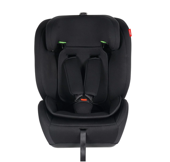 Автокрісло для дітей 76-150 см 9-36 кг автомобільне i-Size R129 з 5-точковими ременями 15 рівнями підголівника штатним кріпленням м’яким вкладишем боковою підтримкою чорне за рухом - зображення 5