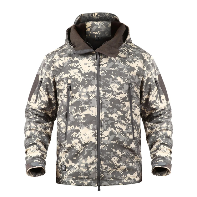 Тактическая куртка / ветровка Pave Hawk Softshell ACU (пиксель серый) L - изображение 1