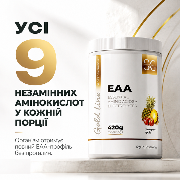 Амінокислоти Sport Generation EAA + Electrolytes, 420 г., Апельсин - зображення 3