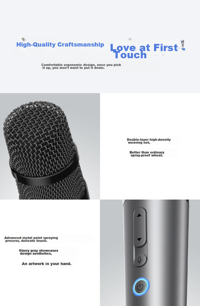 Микрофон Hongmengzhixuan караоке для Huawei Smart Screen, беспроводной, для авто - изображение 10