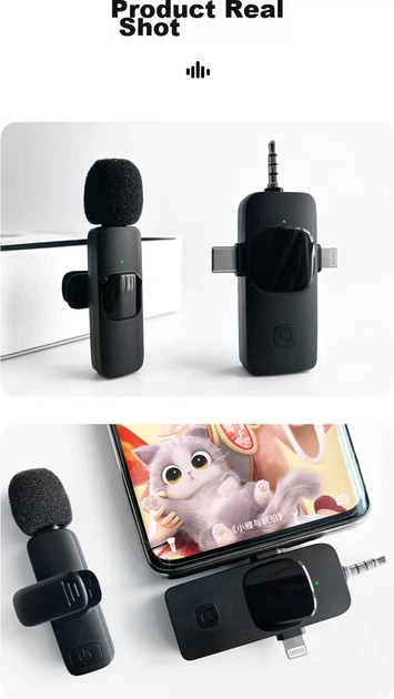 Микрофон петличный Masentek K1-2 беспроводной для смартфонов, компьютеров и камер - Фото 14 Микрофон петличный Masentek K1-2 беспроводной для смартфонов, компьютеров и камер - изображение 14