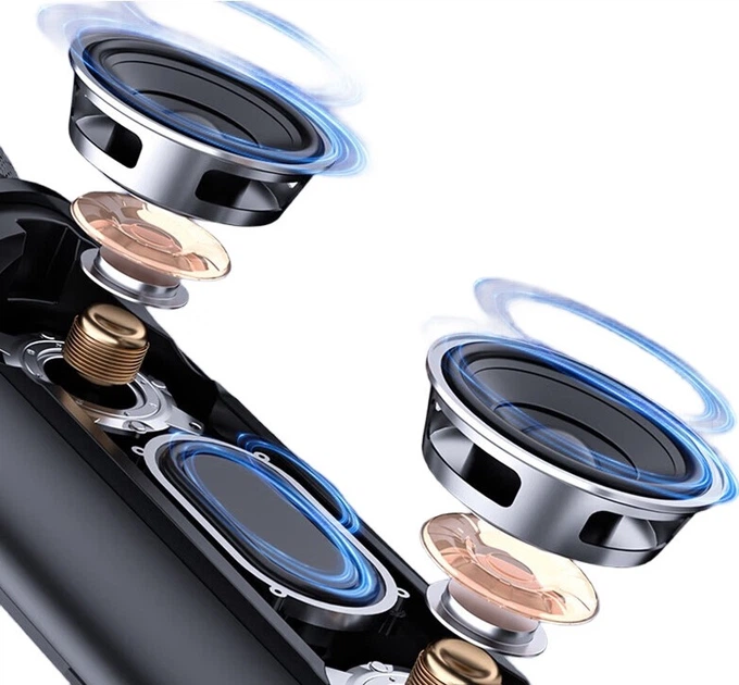Микрофон-колонка Soaiy MC67 беспроводной Bluetooth, для домашнего караоке - изображение 2