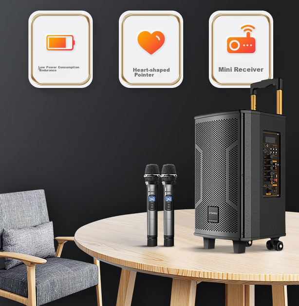 Микрофонная система SANSUI U5 беспроводная, для караоке - изображение 11
