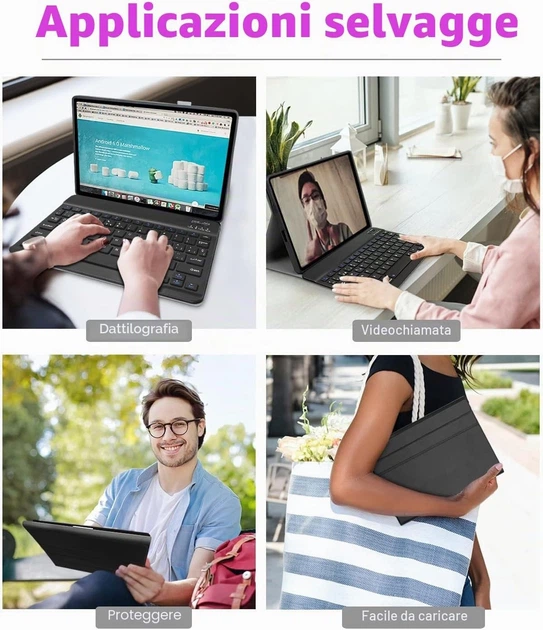 Клавіатура-чохол Yeegnar Чорний для Lenovo Tab P11 Lenovo Tab P11 Plus TB-J606 TB-J607 11 дюймів розкладка QWERTY - Фото 5 Клавіатура-чохол Yeegnar Чорний для Lenovo Tab P11 Lenovo Tab P11 Plus TB-J606 TB-J607 11 дюймів розкладка QWERTY - зображення 5