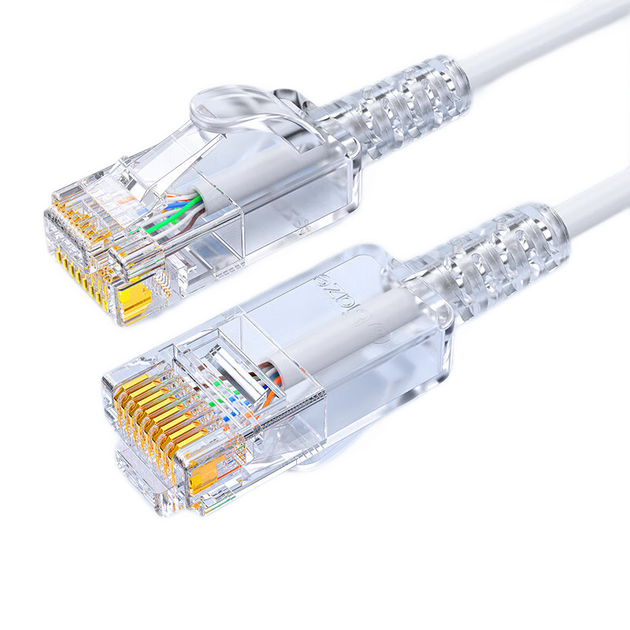 Патч-корд Biaze WX21 Cat 6a 10 Гбіт/с 10 м Білий - зображення 4