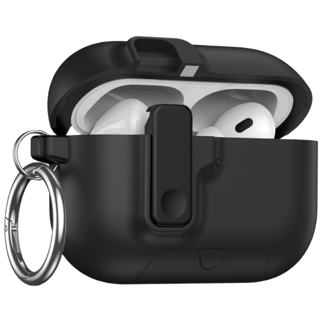 Магнитный чехол Sihuanke для наушников Apple Airpods Pro 3, матовый, с автоматическим выдвижным защитным чехлом, серый. - изображение 4
