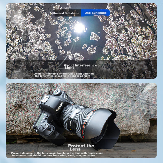 JJC Совместимо с блендой для объективов Canon RF-S 18-45, объективом 49 мм для камер R10 R50 R100, объективом EF-M 15-45 для M6II (новая или старая версия будет отправлена случайным образом). - Фото 5 JJC Совместимо с блендой для объективов Canon RF-S 18-45, объективом 49 мм для камер R10 R50 R100, объективом EF-M 15-45 для M6II (новая или старая версия будет отправлена случайным образом). - изображение 5