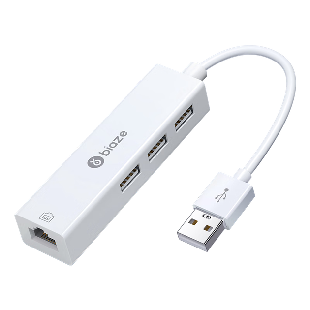 Мережевий адаптер Biaze ZH102 / USB 2.0 / Ethernet 10/100 Мбіт/с (RJ45) / White - зображення 4