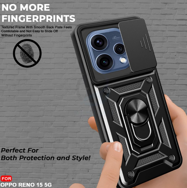 Ударопрочный чехол Camshield Serge Ring for Magnet для OPPO Reno 15F 5G /15FS - изображение 2