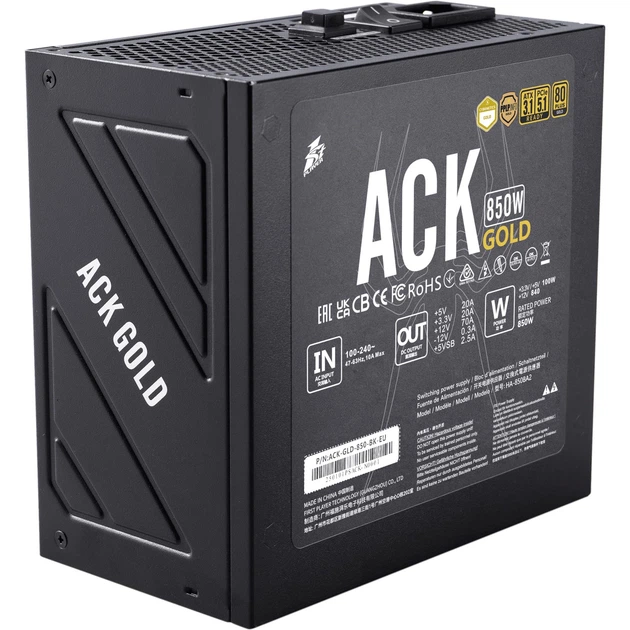Блок питания 1stPlayer HA-850BA2 850W (ACK-GLD-850-BK-EU) - изображение 4