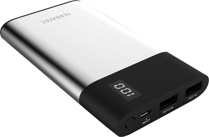 Powerbank Terratec P80 Slim 8000mAh 12 W Black (4040895002464) - obraz 2