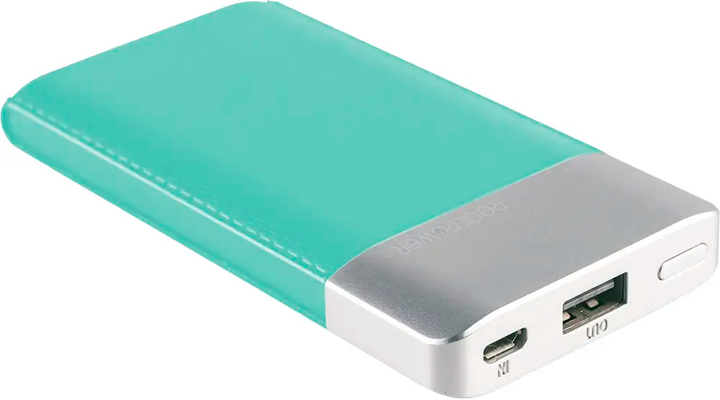 Powerbank RealPower PB-4000 4000 mAh Lake Blue (4040895005816) - obraz 2