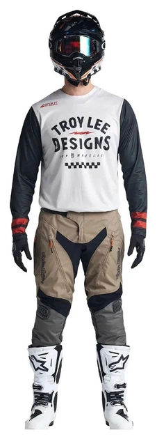 Мото джерсі TLD Scout GP Jersey RIDE ON [CHARCOAL/VINTAGE WHITE] XL (OBOD_367733015) - изображение 2